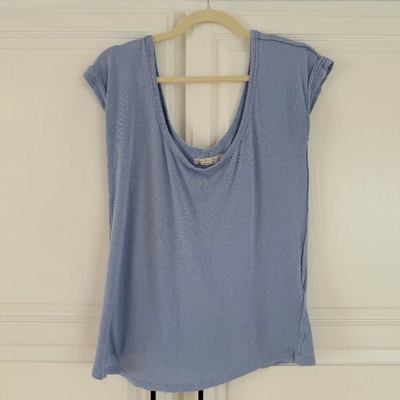 Free People We The Free Scoop Neck Tee – Size Large - Picture 1 of 4